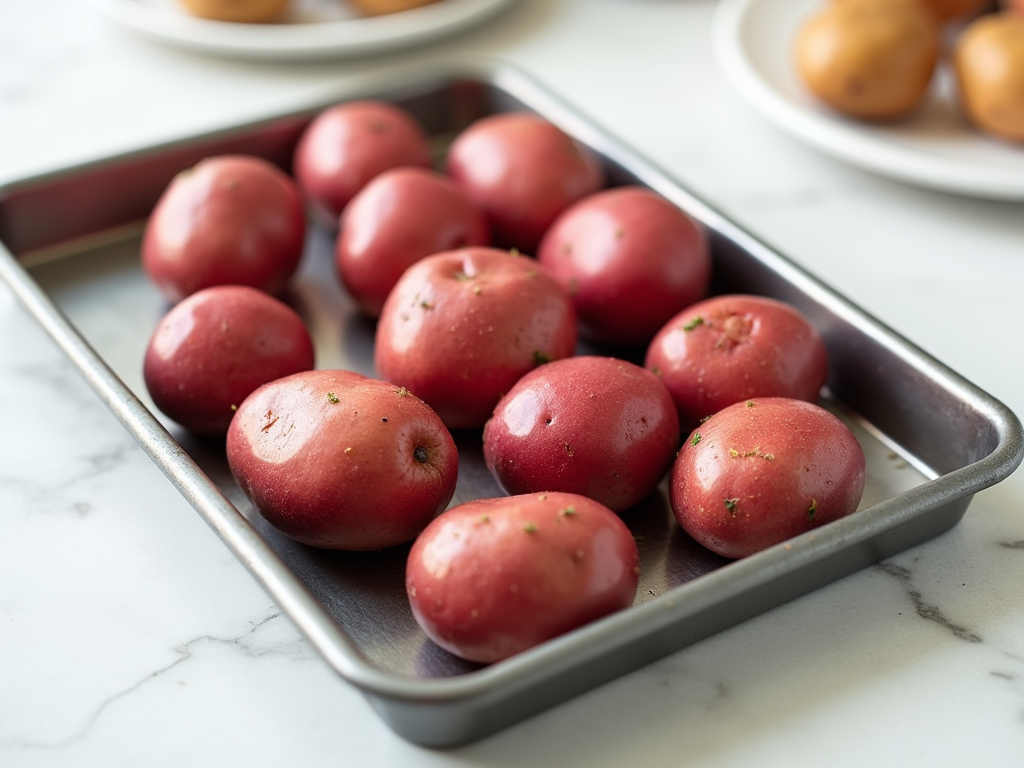 Fresh red potatoes